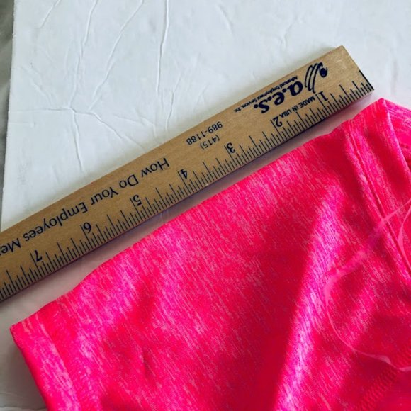 IDEOLOGY hot pink Heathered cap Sleeve Shirt NWOT - Picture 5 of 9